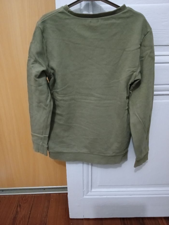 Sweat Kiabi kaki et noir - photo numéro 2