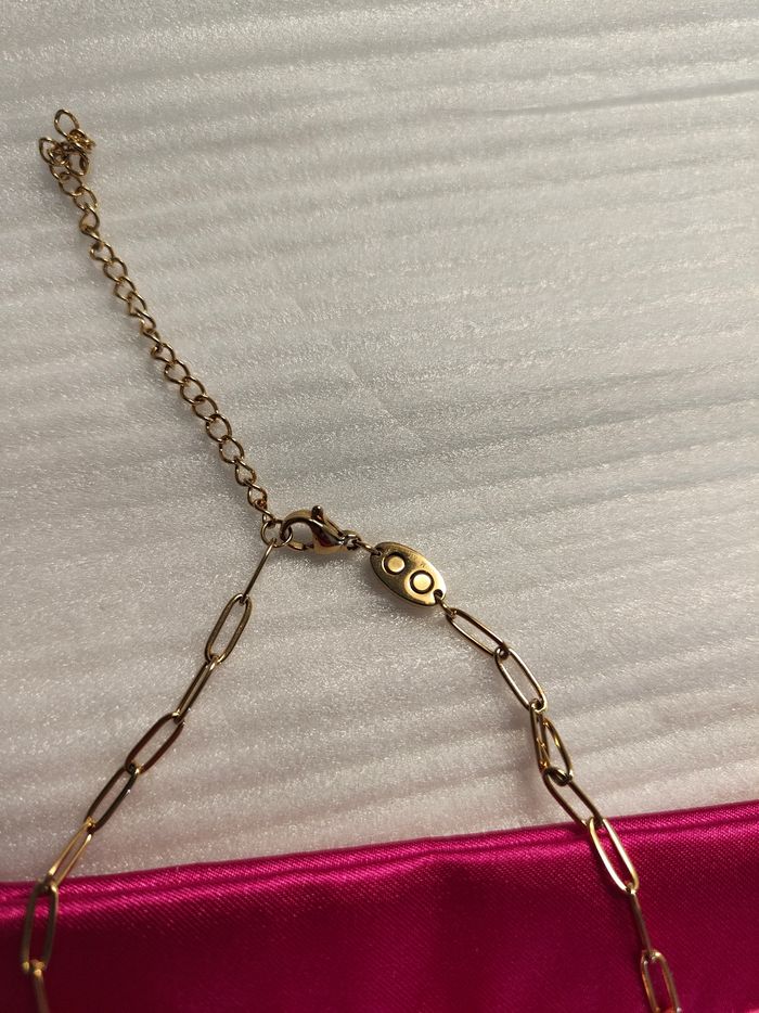 Parure collier pendentif boucles magnétiques fleur de vie - photo numéro 4