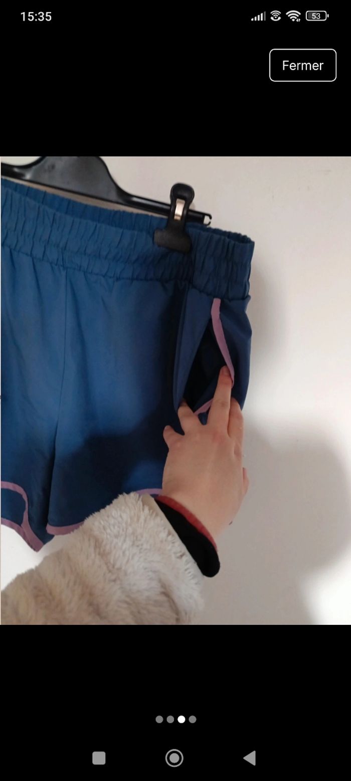 Short bleu crivit taille 42 - photo numéro 3