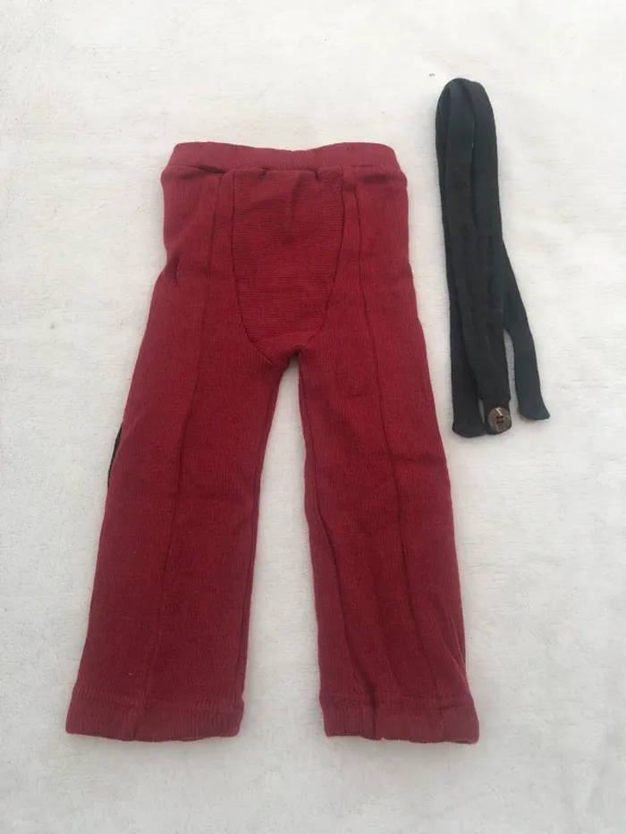 Hazel trousers manymonths bordeaux S/M laine mérinos natural woollies - photo numéro 3