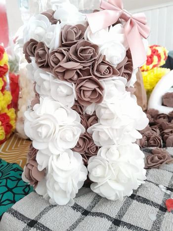 Nounours avec fleurs