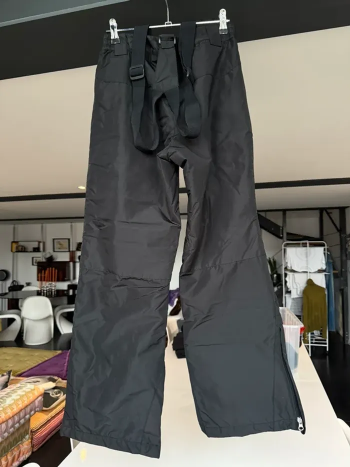 Pantalon de ski noir avec bretelles - photo numéro 2