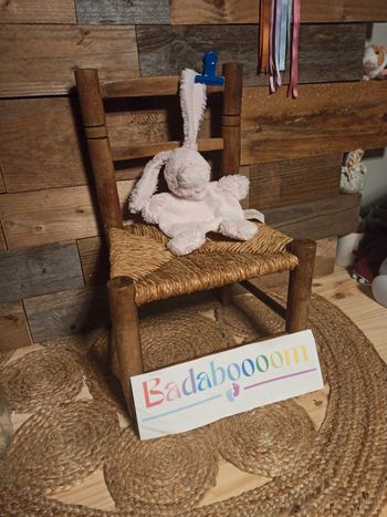 Doudou lapin rose baby nat