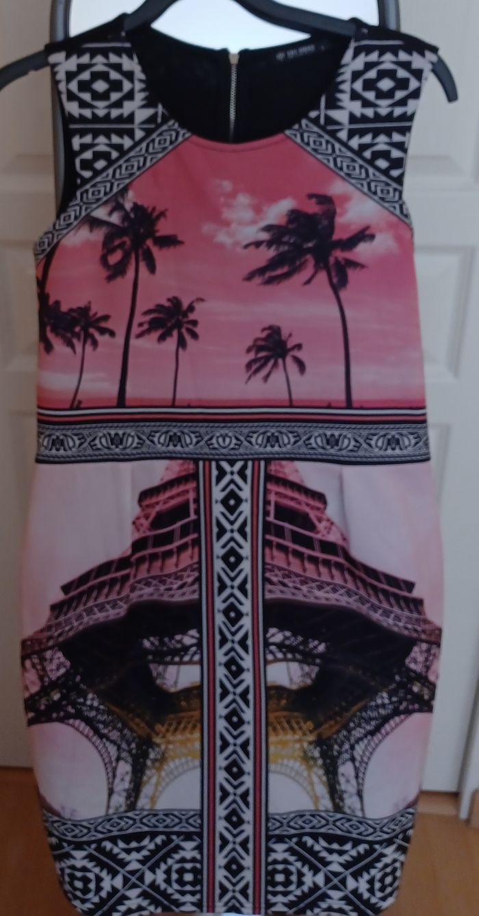 robe sans manche été noir