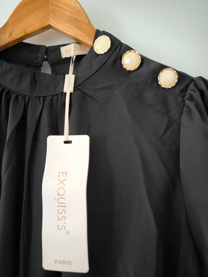 Robe noire Exquiss's Paris – Taille S – Neuve avec étiquette - photo numéro 2