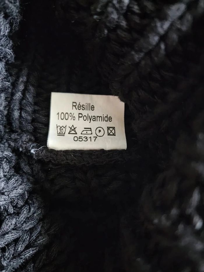🌸Pull noir col roulé manches transparentes Taille 34/36🌸 - photo numéro 8