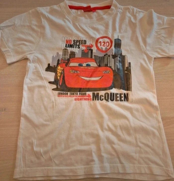 T shirt blanc manches courtes 10 ans garçon