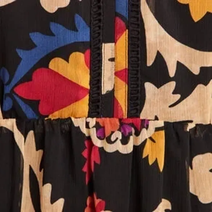 Robe évasée manches longues noir femme - taille 46 - Bréal - photo numéro 2