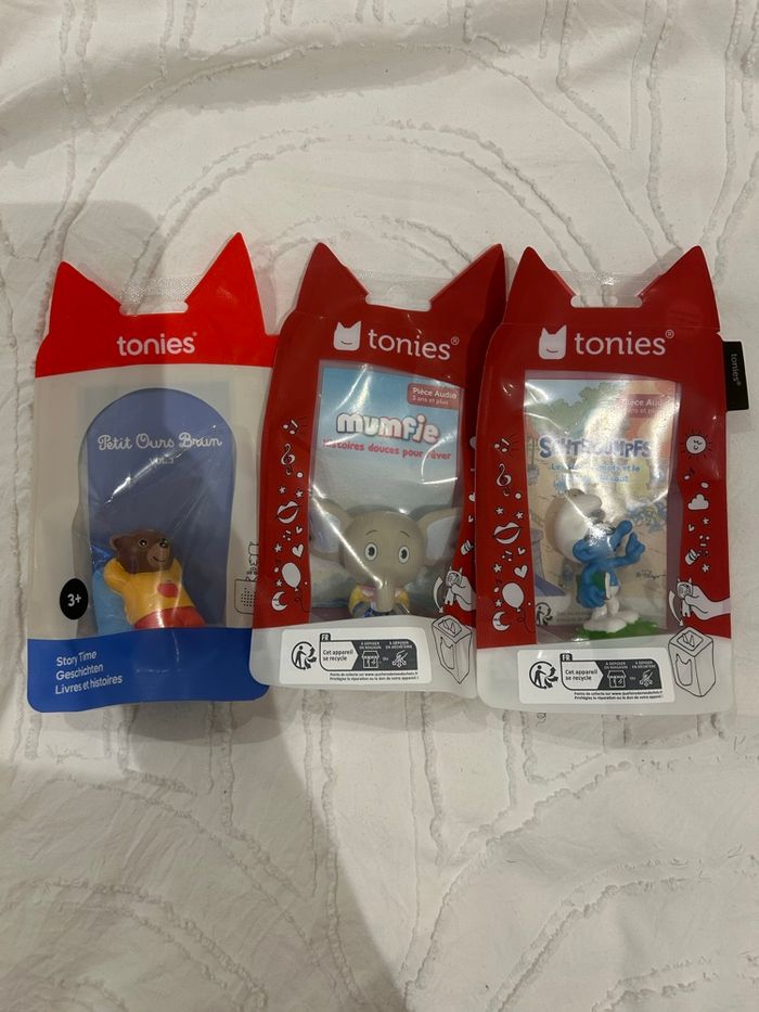 LOT TONIES OURS BRUN + MUMFIE + SCHTROUMPFS