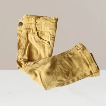 Magnifique jeans moutarde - Boite à Malices - Taille 6 mois