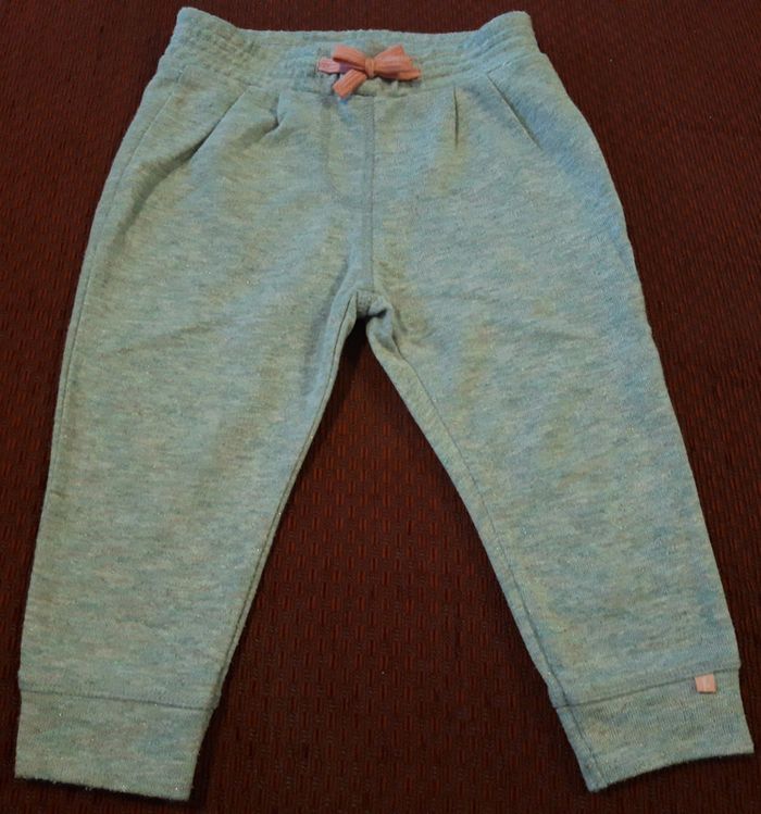 Pantalon de Jogging fille gris pailleté 12-18 mois Kimbaloo