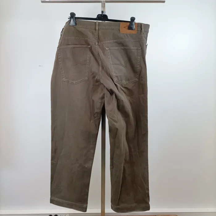 Pantalon droit kaki/ gris en toile Lee Cooper en coton élasthanne T40 taille 52 A1450 - photo numéro 7