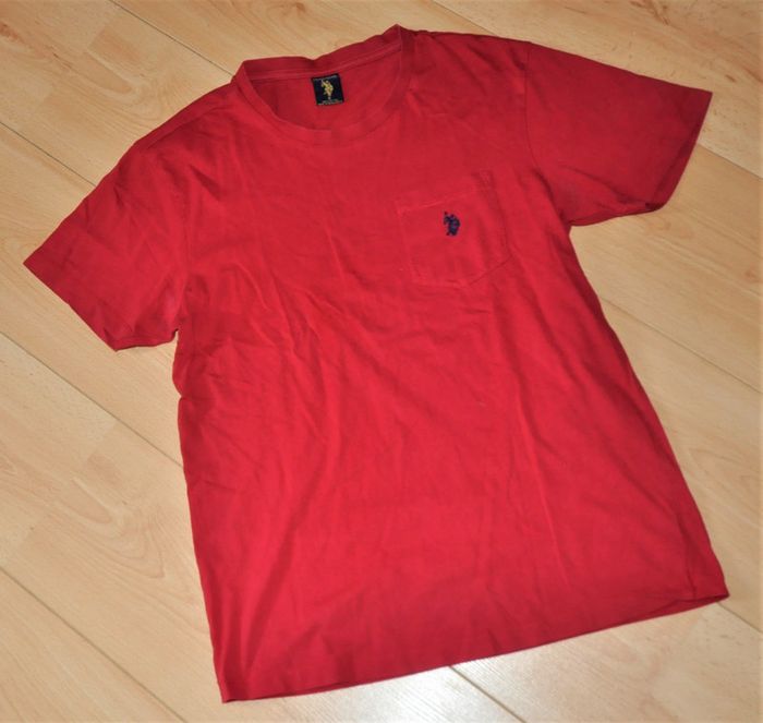 US Polo Assn t shirt rouge t.S tb état