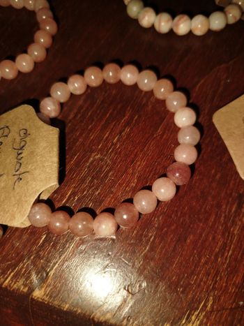 Bracelet Agathe fleur de cerisier 8 mm