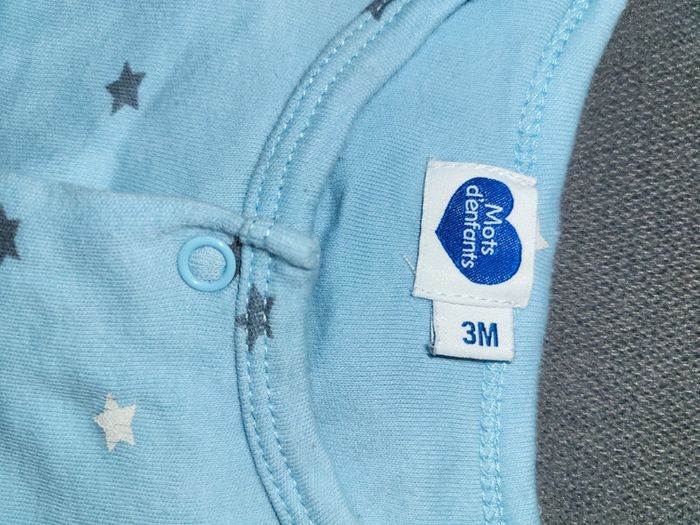 Pyjama bleu étoile - photo numéro 2