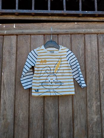 Tee-shirt manche longue bébé garçon 18 mois looney tunes