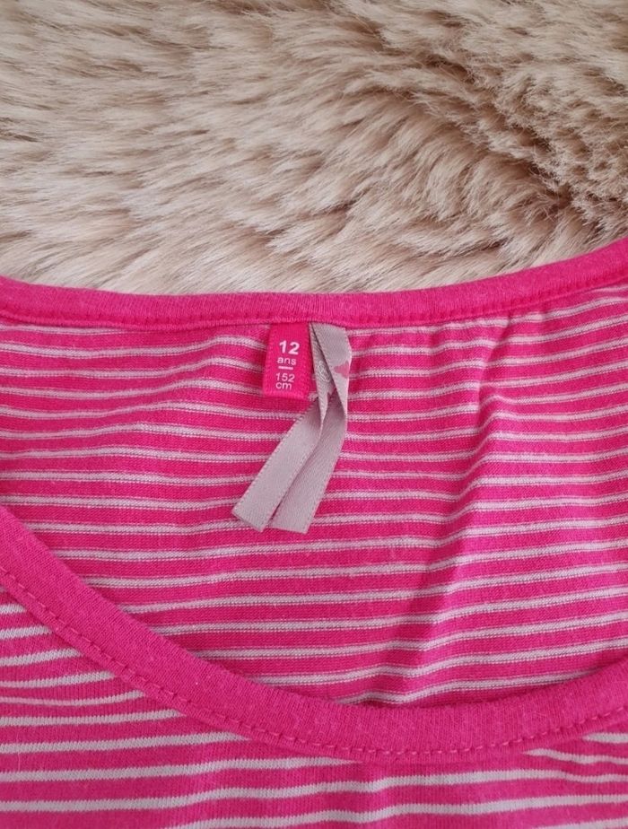 T-shirt rose papillon orchestra 12 ans - photo numéro 3