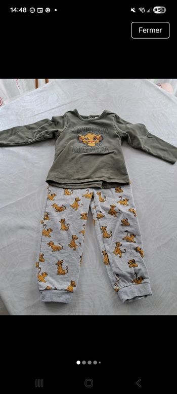 Pyjama Roi Lion