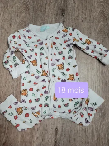 Pyjama mi saison 18 mois