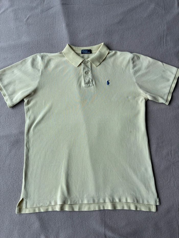 Polo Ralph Lauren homme taille L couleur jaune pale - photo numéro 2
