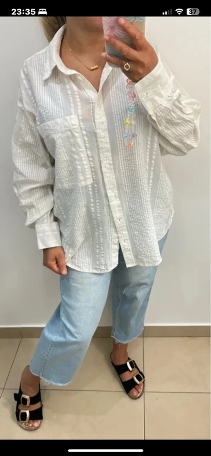 Chemise blanche oversize - photo numéro 4