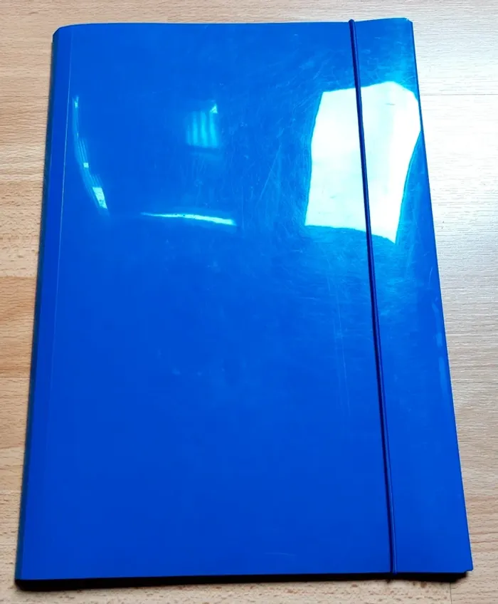 Farde à rabas élastique bleue - photo numéro 3