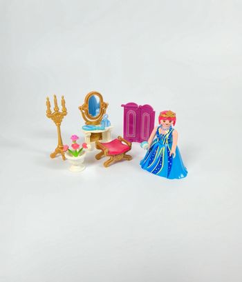 Playmobil Princesse Bleu et coiffeuse