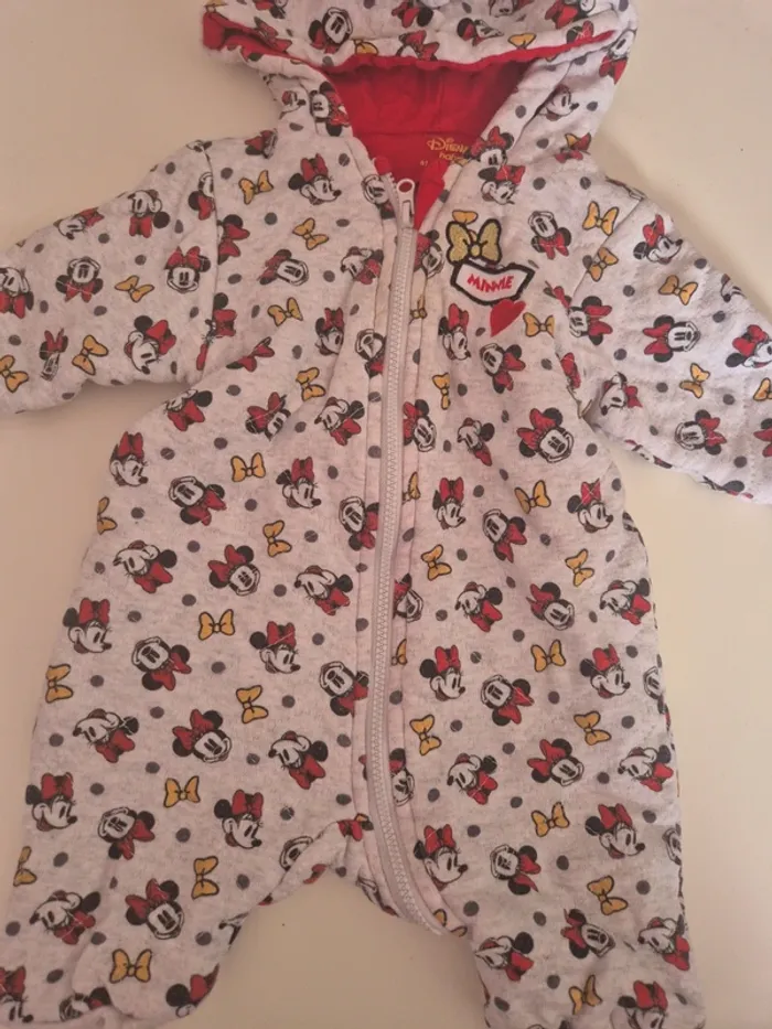 Combinaison / manteau minnie 3 mois - photo numéro 4