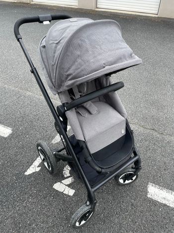 Poussette Talos combinée 2 en 1 grise