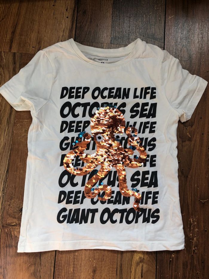 T-shirt Kiabi 6 ans à paillettes - photo numéro 2