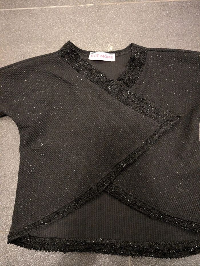Gilet chic noir fille 3 ans NEUF - photo numéro 2