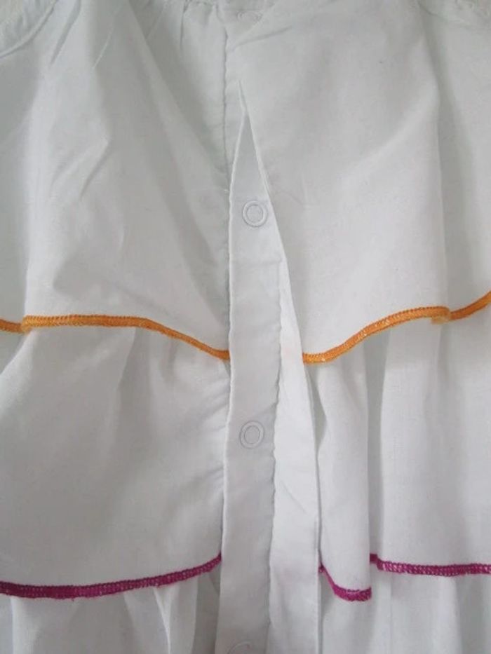 Tunique blanche volants Vertbaudet 18 mois TBE - photo numéro 7