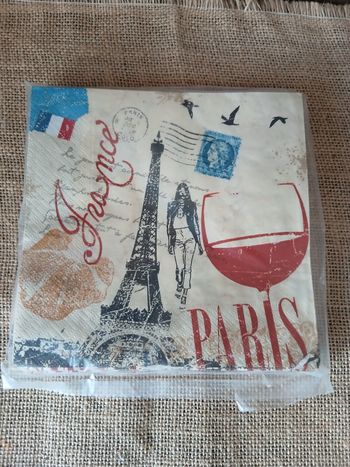 14 serviettes en papier paris