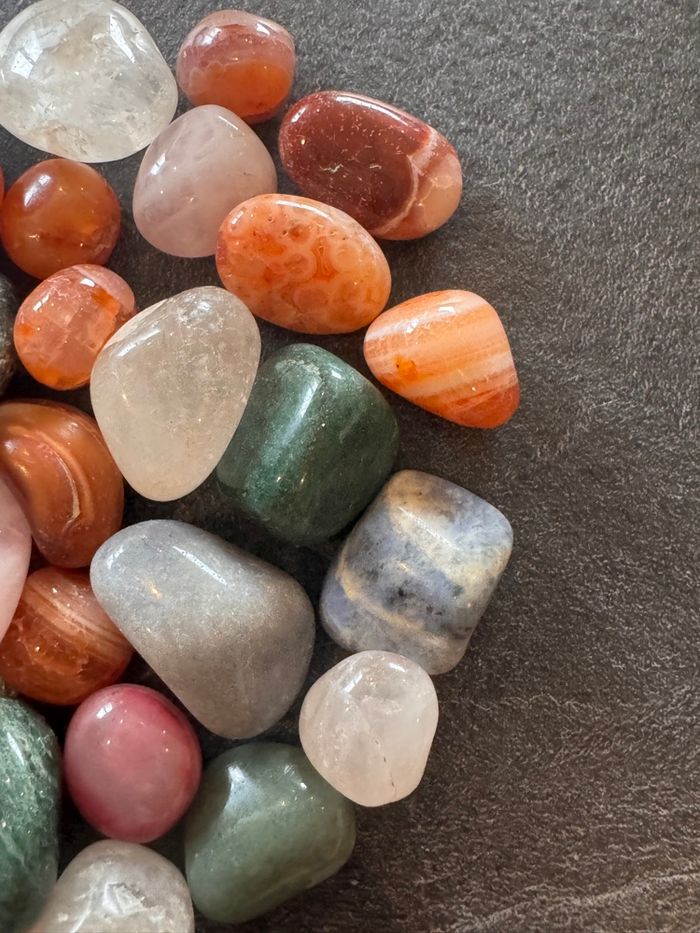 Lot de 250 g de pierres polies naturelles (272 g avec cadeaux) - photo numéro 6