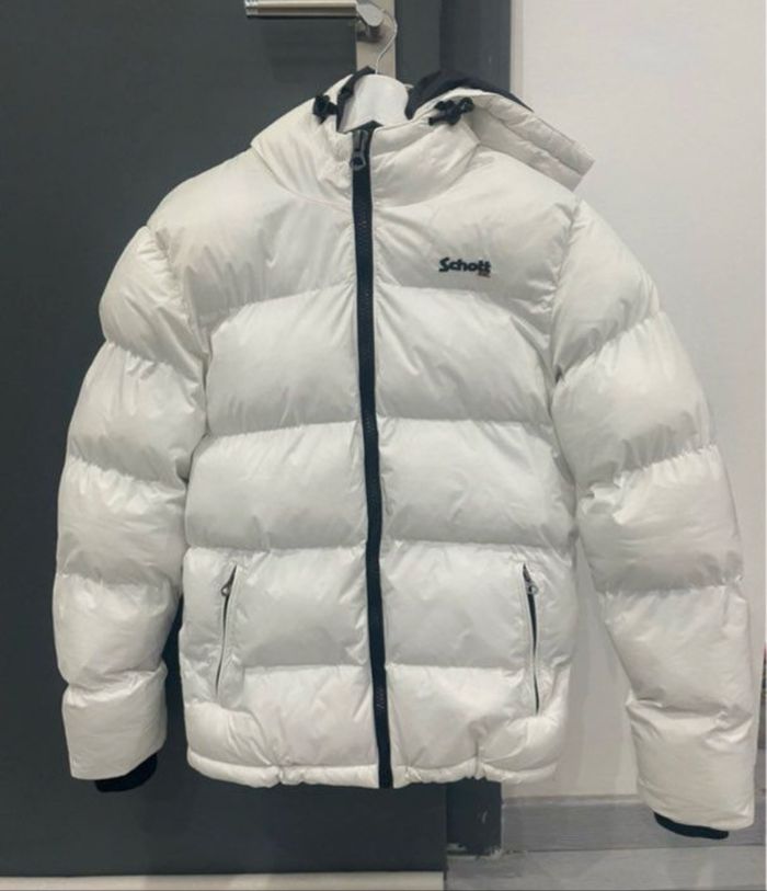 Doudoune Schott taille XS blanche