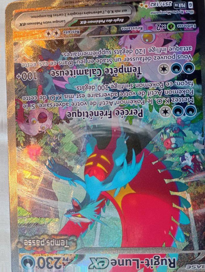 carte pokémon rugit-lune ex 251/182 , fr , neuf , super état. - photo numéro 5