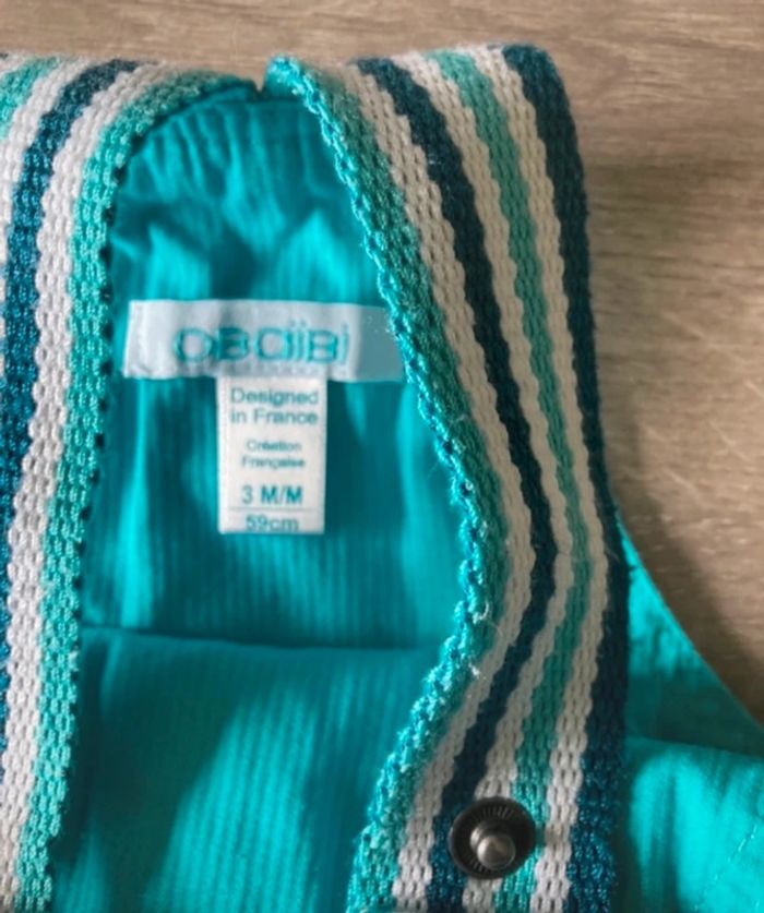 Salopette short obaïbi 3 mois - photo numéro 3