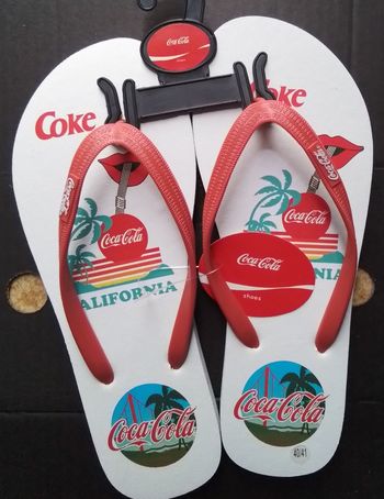 Paire de tongs/sandales coca cola série Californie Taille 40/41