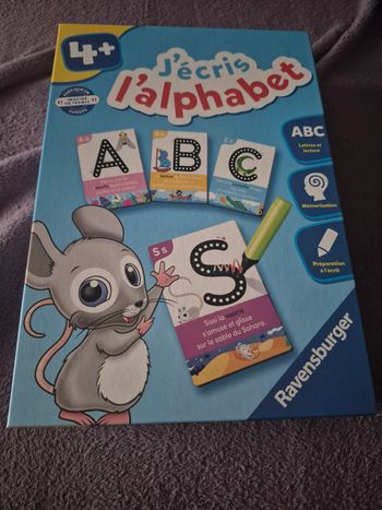 Jeu j'écris l'alphabet ravensburger