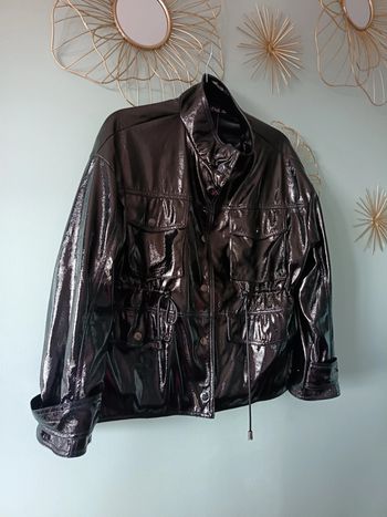 Veste noire pression chic taille M