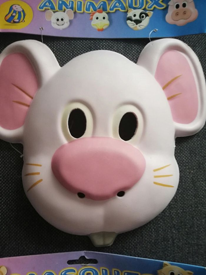 Lot de 4 masques souris en mousse pour déguisement - photo numéro 6
