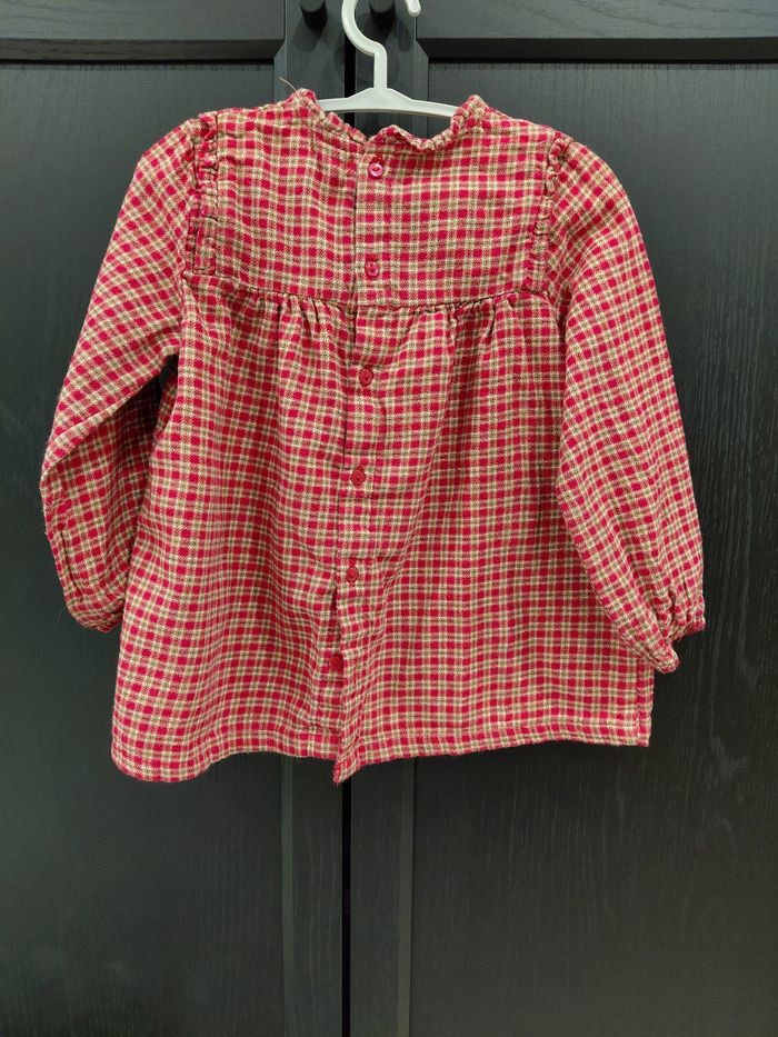 Robe manches longues à carreaux Kiabi 36 mois 3 ans 94 cm - photo numéro 3