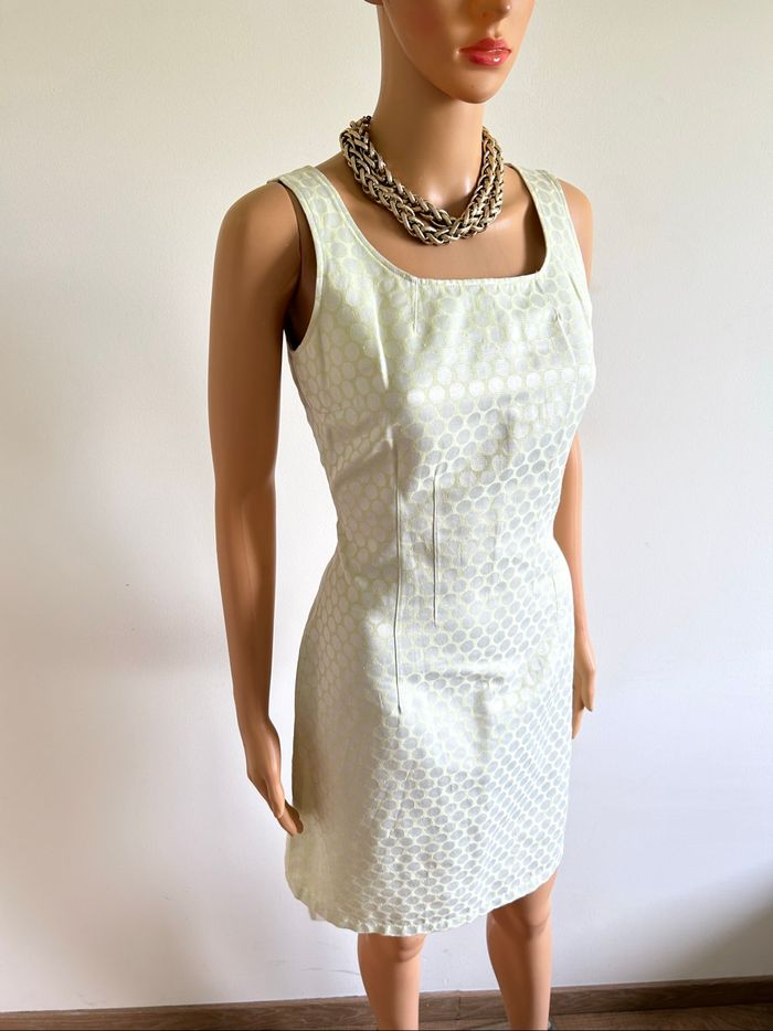 Robe blanche et jaune sans manches LolaLiza taille française 36 bon état - photo numéro 2