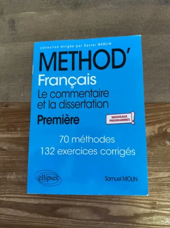 Livre method’ français, le commentaire et la dissertation