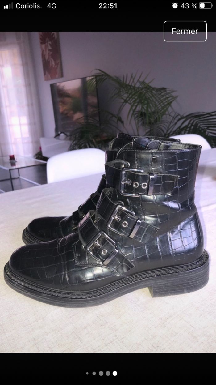 Bottes/ boots noires - photo numéro 3