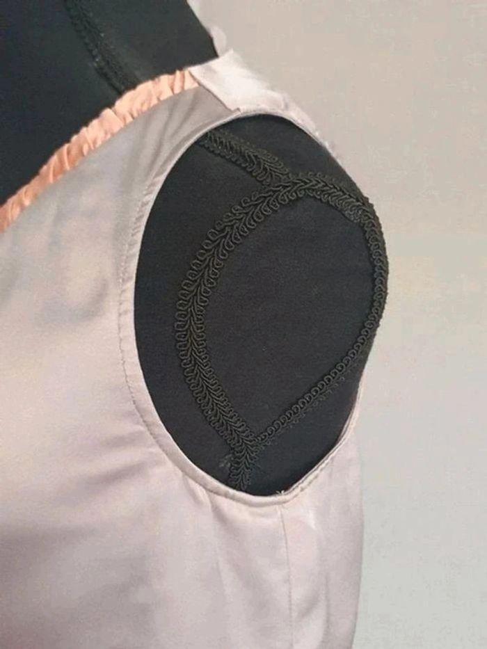 Robe droite Promod sans manche multicolore satinée taille 38 - photo numéro 9