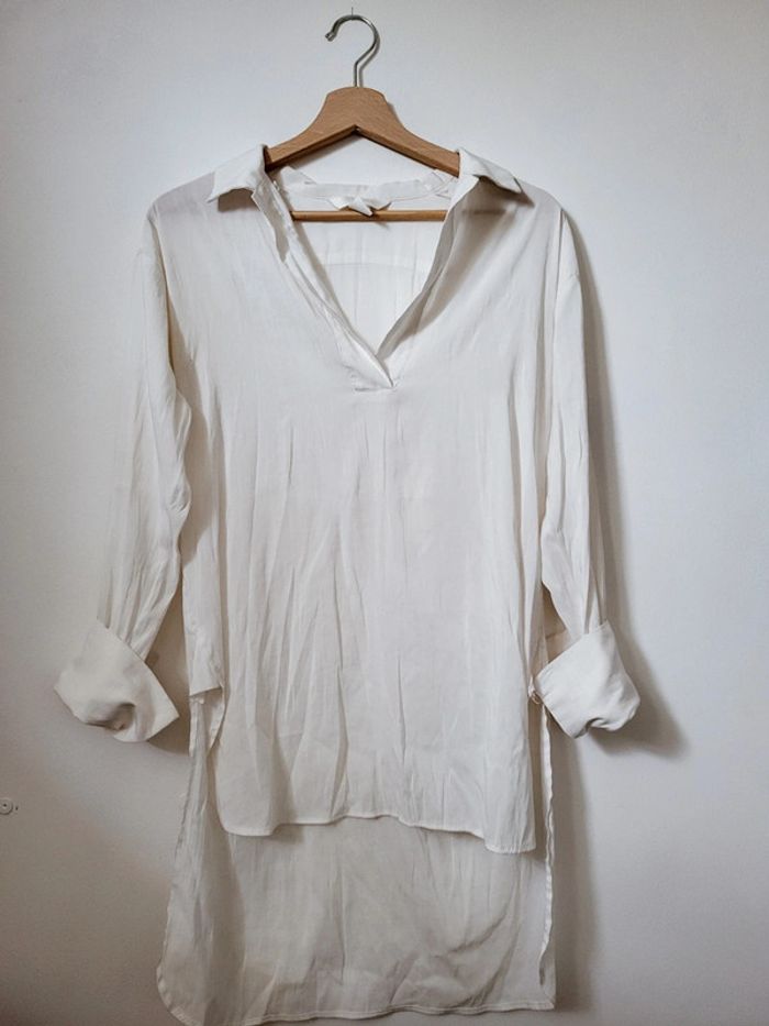 Blouse blanche longue