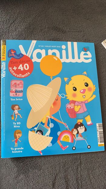 Livre Vanille avec autocollants