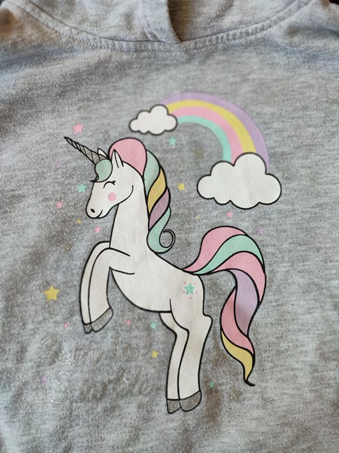 Pull à capuche licorne 24 mois / 3 ans Primark - photo numéro 4