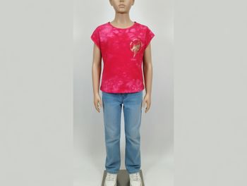 T shirt rouge marbré Taille 14 ans Miss Stéréo neuf